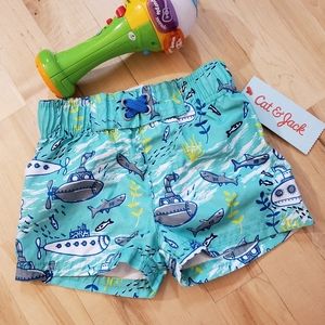 NWT Cat & Jack 12month old swimming trunk